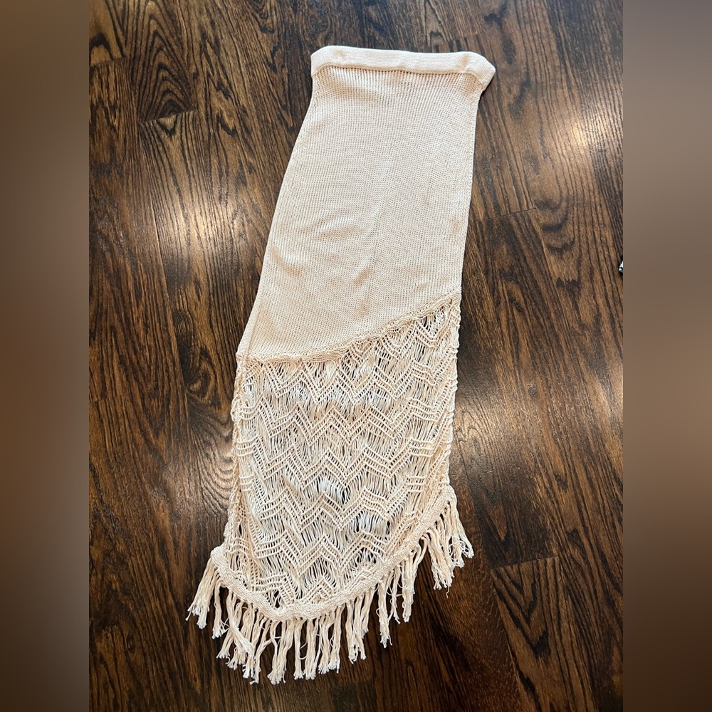 Savannah Morrow Cover Skirt Asymmetrical Maxi